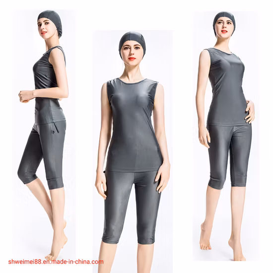 Costume da bagno da donna musulmano per ragazze Costume da bagno Burkini islamico senza maniche da donna