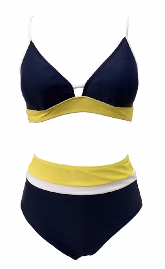 Costume da bagno donna casual di lusso in due pezzi push up lucido metallizzato glitterato